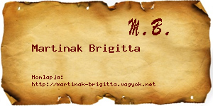 Martinak Brigitta névjegykártya